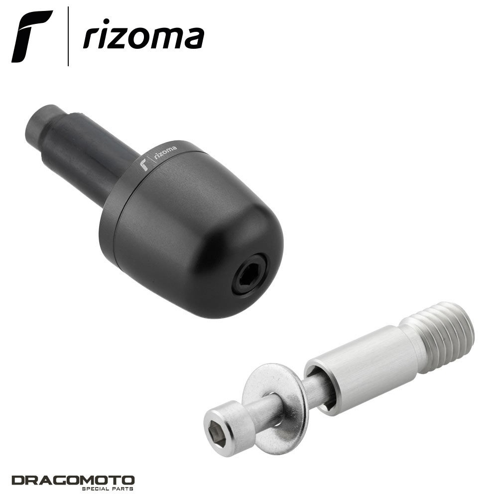 Embout de guidon Rizoma noir BMW R nineT Urban GS anti vibration guidon