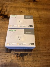Set Of 2 WeMo Smart Plug White Thread Bluetooth Apple HomeKit Easy Setup WSP100
