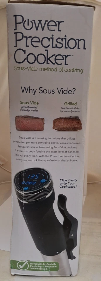 NEW Power Precision Cooker Sous-Vide Method Of Cooking NISB NOB - Image 4 of 4