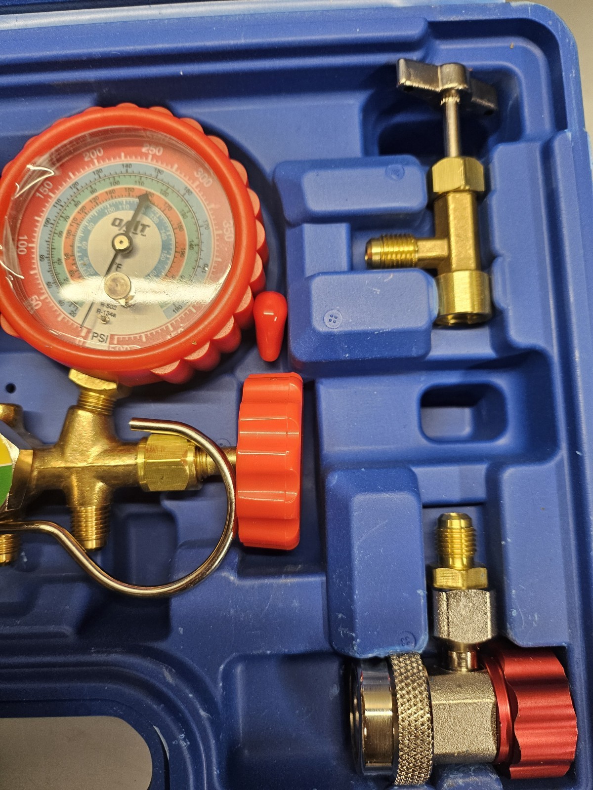 Orion Motor Tech AC Gauges, AC Manifold Gauge Set for R134a R12 R502 5FT Hoses🔥