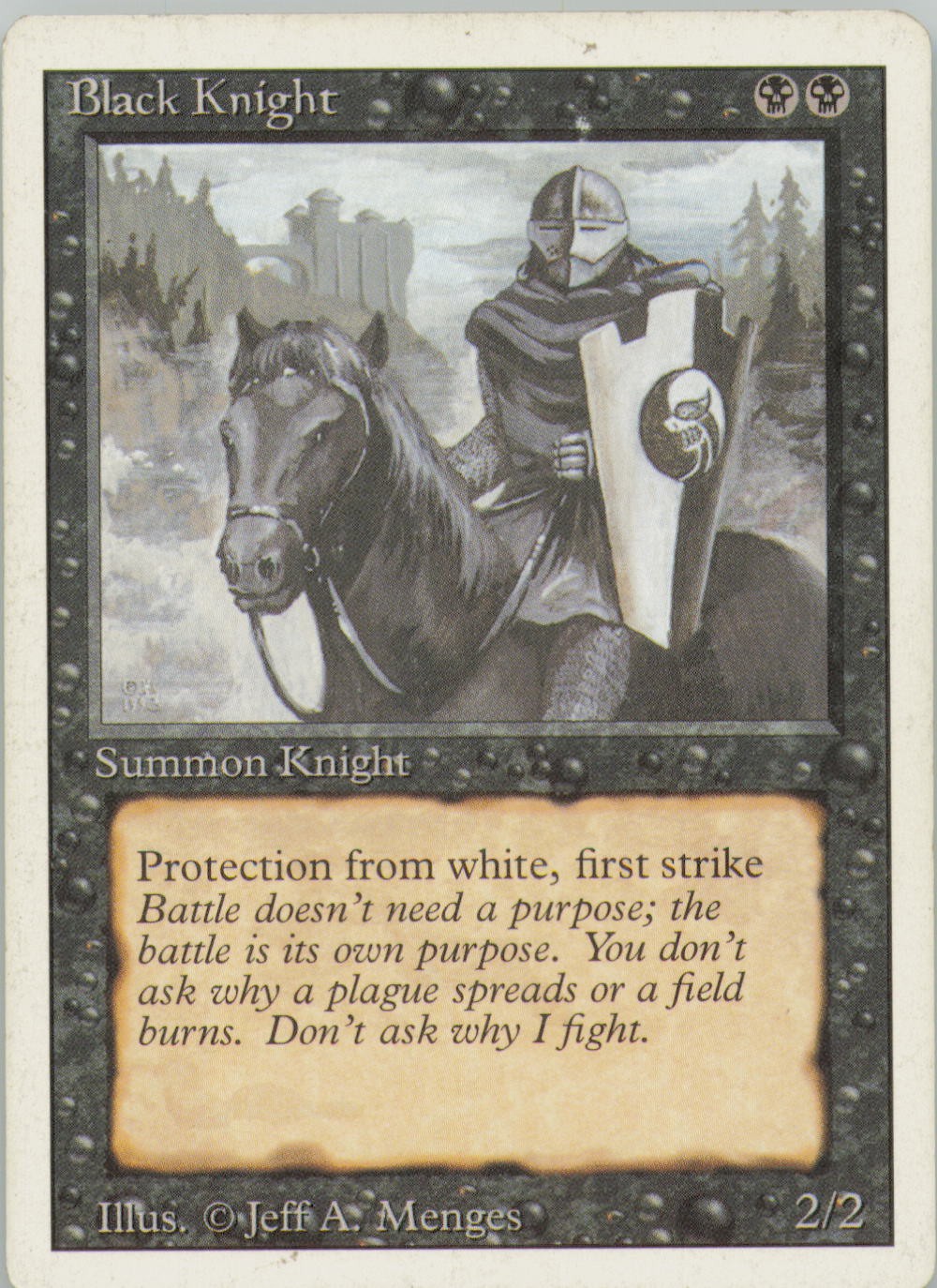 BLACK KNIGHT UC REVISED EDITION MAGIC: THE GATHERING MP