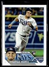 2023 Topps #154 Jonathan Aranda RC Rays Baseball Card 1901A