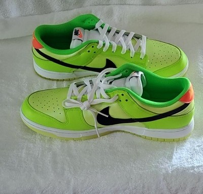 Nike Dunk Low SE Volt Black Total Orange Green FJ4610-702 2023