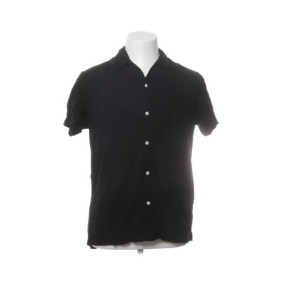 Selected Homme, Kurzarmhemd, Größe: 38, Schwarz, Einfarbig, Herren #FXV