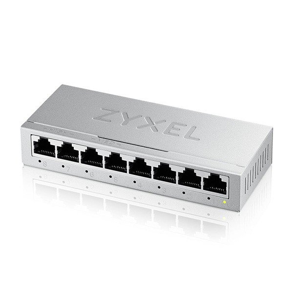 SWITCH ZYXEL GS-108B v5 8P LAN GIGABIT UNMANAGED DESKTOP Case Metallic - Immagine 5