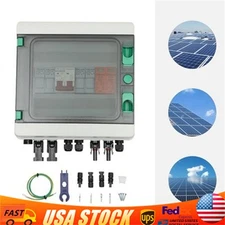 DC 500V / 1000V Solar PV Combiner Box 2 Strings Circuit Breaker For Solar Panel