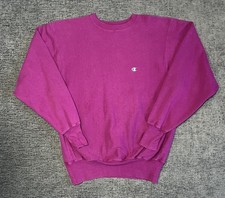 Vintage 80s/90s Champion Reverse Weave Mens XXL Purple Sweatshirt Made In USA