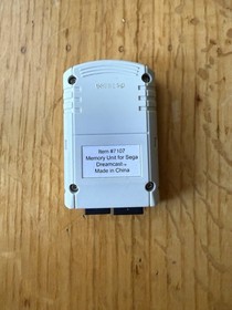 ⁠High Frequency Sega Dreamcast Memory Unit Card 200 Block Item 7107 Save White