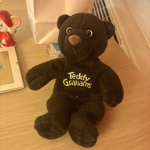 Teddy Grahams plush bear, chunky Chocolate 6”t - Picture 1 of 4
