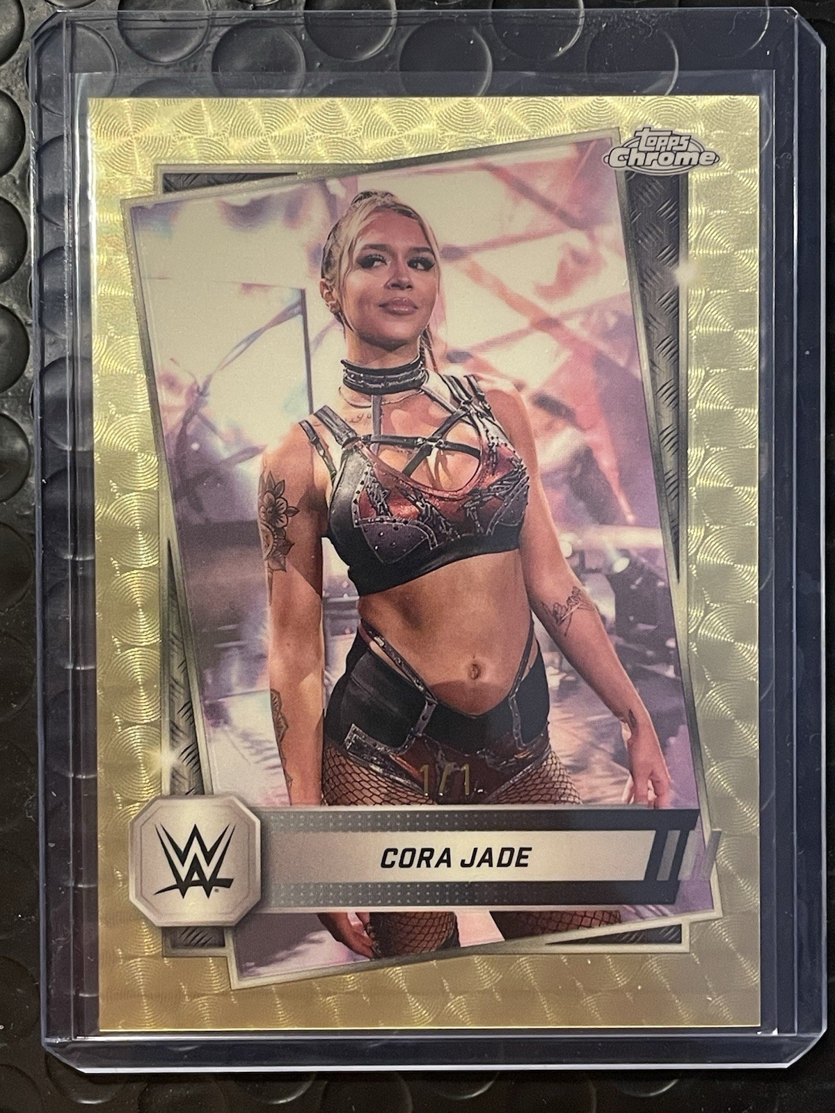 2025 Topps Chrome WWE Cora Jade #136 SuperFractor 1/1