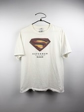 Vintage 2006 Superman Returns Movie Promo Shirt DC Comics Warner Bros XL 24x28