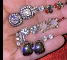 Girls Earring Lot 26 Pairs Adorable Huge Sparkling BLING 