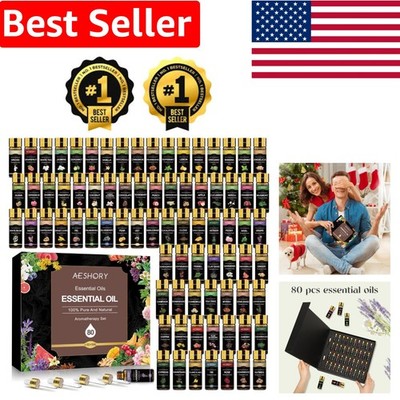 Complete 80-Scents Essential Oil Collection - Perfect for Diffusers & Crafts