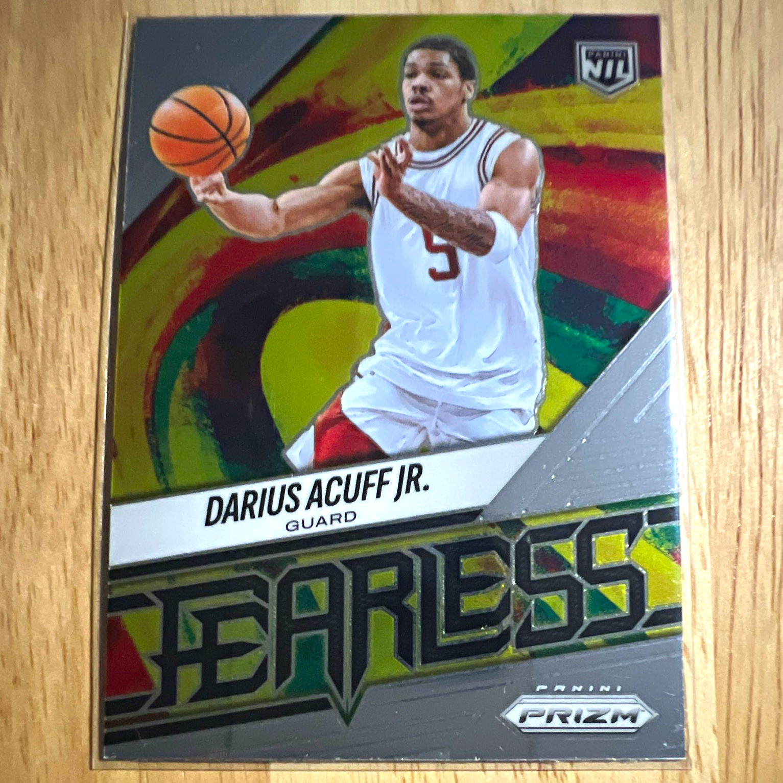 Panini 2025-26 Prizm Fearless Darius Acuff Jr. #17 Arkansas Razorbacks