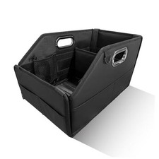 Car Storage Organizer, Waterproof Large Capacity Car Caddy Basket with Metal