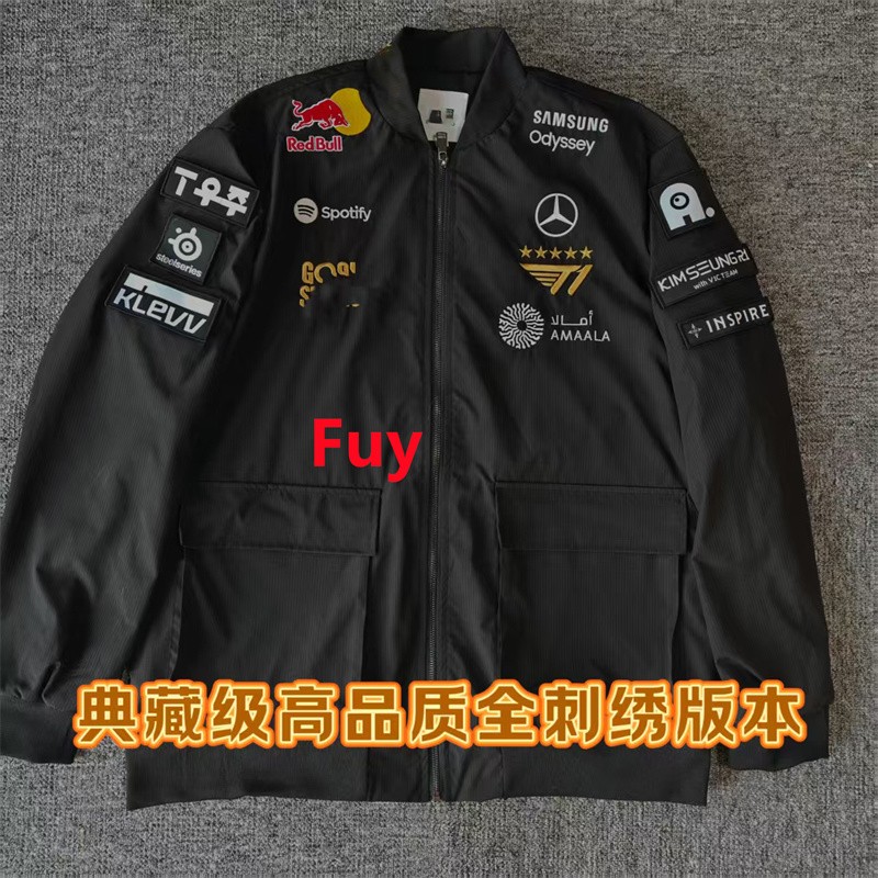 2025 T1 Team World Championship Black Jacket SKT Team Faker Five