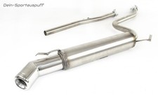 Ulter Edelstahl Sportauspuff Fiat SEICENTO '98-2010 80mm rund eingerollt