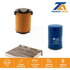 Air Cabin Engine Oil Filters (3 Total) Kit For Volkswagen Jetta KFM-100285