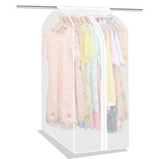Wardrobe Hanging Clothes Storage Bag/Garment Large Translucent, Translucent
