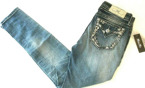 Skinny Jeans Embellished Pockets 
