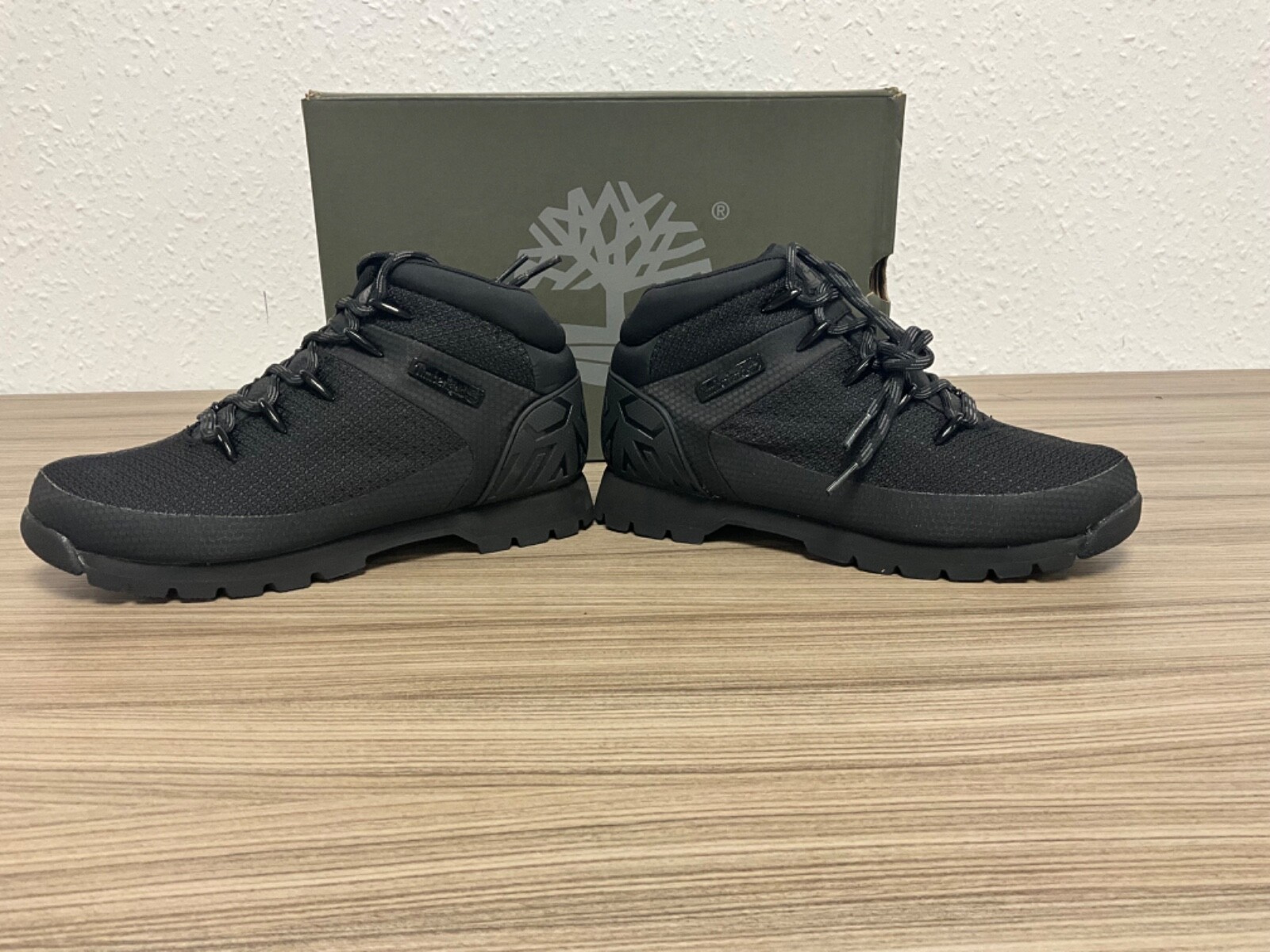 New Timberland Euro Sprint Mid Hiker Black uk 7 RRP £130 #UA73 image 6