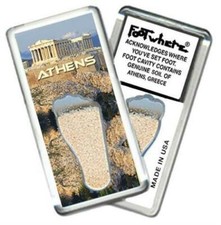 Athens, Greece FootWhere® Souvenir Fridge Magnet. Made in USA