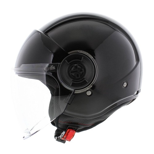 MT Jet Viale S casco negro brillante - Imagen 3 de 7