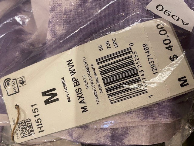 Adidas Axis BP Woven Lightweight Shorts Men's M Magic Lilac Adidas Axis BP Woven Lightweight Shorts Men's M Magic Lilac
