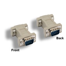  Lot10 DB9 Male to DB9 Male Adapter Straight Through 9Pin RS-232 Shielded Molde