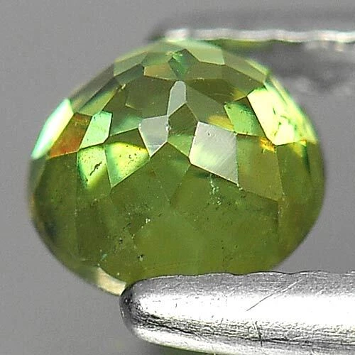 Demantoid Garnet 0.93 Ct. Round 5.2 Mm. Natural Gemstone Unheated Madagascar - Image 3 of 4