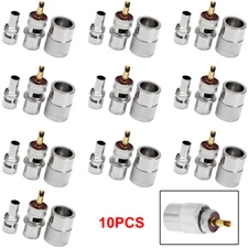 10X PL259 Male Solder Connector Plug With Reducer for RG8X Coaxial Coax Cable US