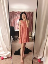 free people pink lace dress xs