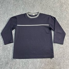 Vintage IZ IT U Sweatshirt Mens Large Blue Pullover Long Sleeve Made In USA