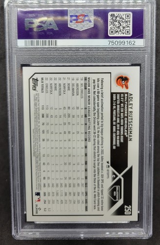2023 Topps Collectors Box Adley Rutcshman Silver Foil RC PSA 10 - Bild 2 von 2