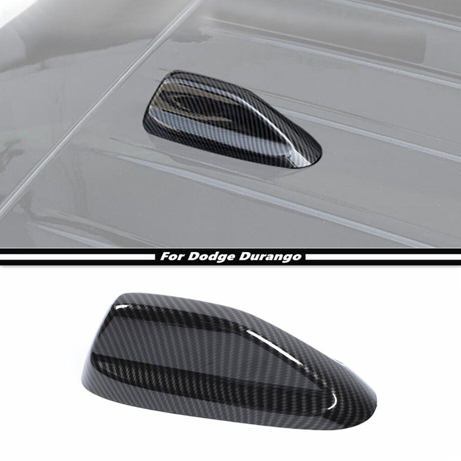 SHINEKA ABS Carbon Fiber Interior Gear Shift Panel Decoration Cover Trim Stickers For Dodge Durango 2014-2020 Car Accessories