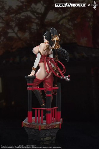 Statua in resina Dtalon Studio Dead or Alive Momiji scala 1/4 fusa dipinta Corgi - Foto 11 di 12