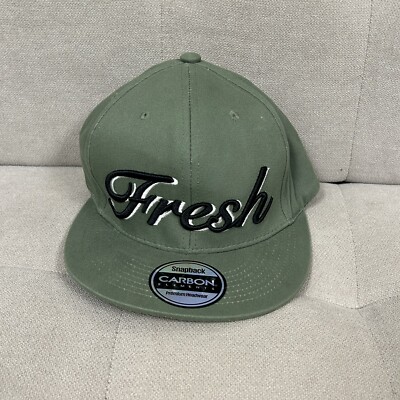 Carbon Elements Green Snapback Fresh Embroidered Hat Cap