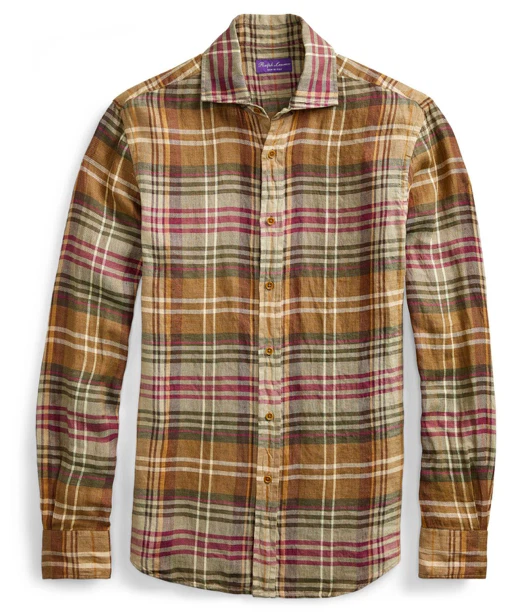 Ralph Lauren Purple Label Italy Plaid Linen Twill Button Down Dress Sport Shirt
Opens in a new windo