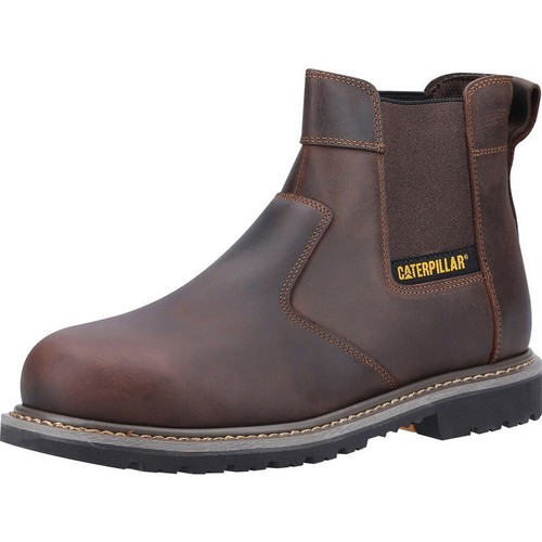 CAT Caterpillar POWERPLANT Mens Brown Dealer Steel Toe Safety Boot 10