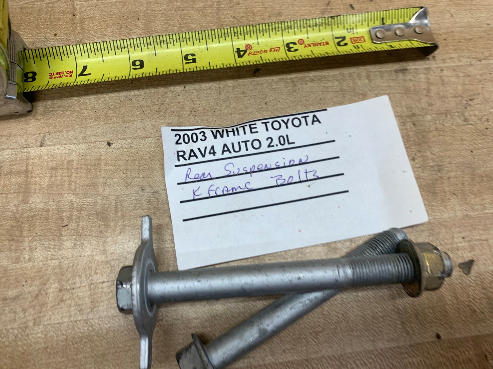 20012005 RAV4 REAR SUSPENSION K FRAME TO BODY BOLTS SET OF 2 eBay