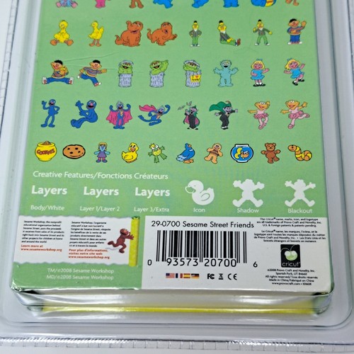Cricut Cartridge Sesame Street Friends 29-0700 New Sealed Cookie Monster Elmo - Picture 8 of 14