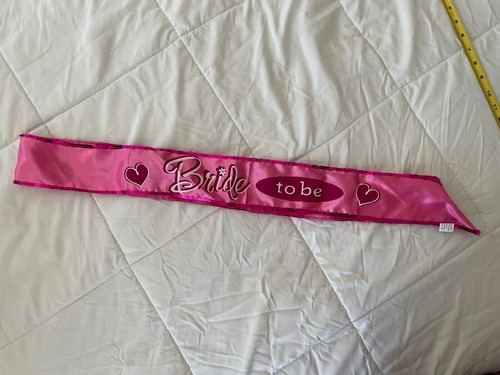 Pink Bachelorette Bride To Be Party Sash