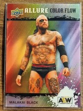 2022 AEW Malakai Black FULL RAINBOW ACHIEVEMENT ALLURE Color Flow Card #86210