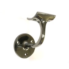 Wikes Handrail Brackets Chrome Strong Bannister Wall Supports 53mm