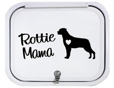 Rottweiler Rottie Mama Dog Black Vinyl Decal Sticker 8 Inch BG 155ABK