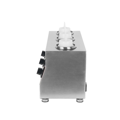 Commercial 3 Bottles Sauce Warmer Electric Cheese Chocolate Tempering Machine AU - Picture 9 of 12