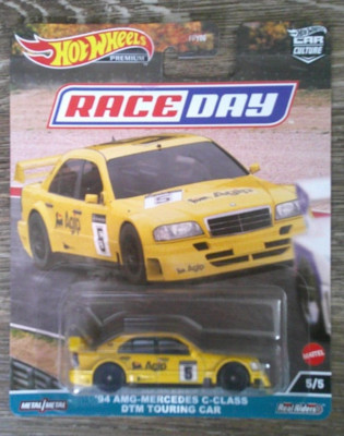 hot wheels premium car culture race day '94 amg-mercedes c-class dtm touring car