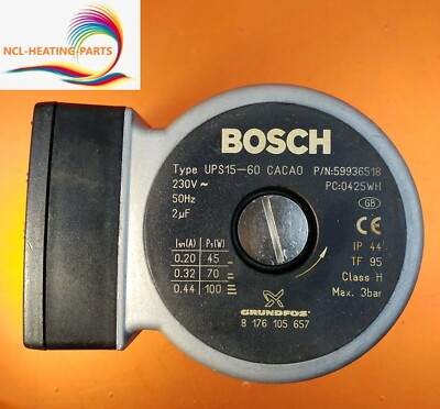 BOSCH WORCESTER GREENSTAR 24I JUNIOR PUMP 15-60