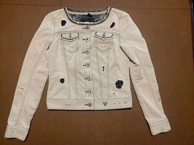 Chaqueta Guess Denim Distressed, talla M - Imagen 1 de 4