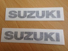 Suzuki Motorbike Motorcycle Fairings Tank Stickers Decals x2 @ 100 x 15mm Black